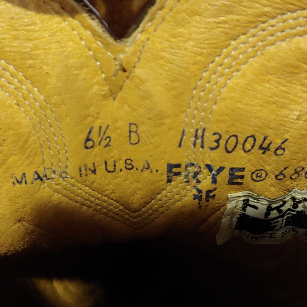 Frye Wiskey Brown Boots Made in U.S.A. - Picture 5 of 5
